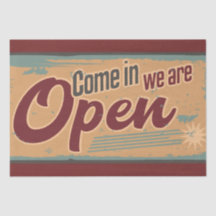 Vintage open business retro cafe garagem