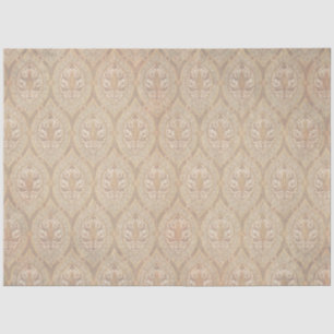 Papel De Seda Vintage Padrão Wallpaper Ephemera Beige Decoupage