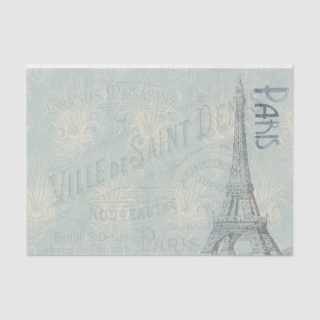 Papel De Seda Vintage Paris (Frente )