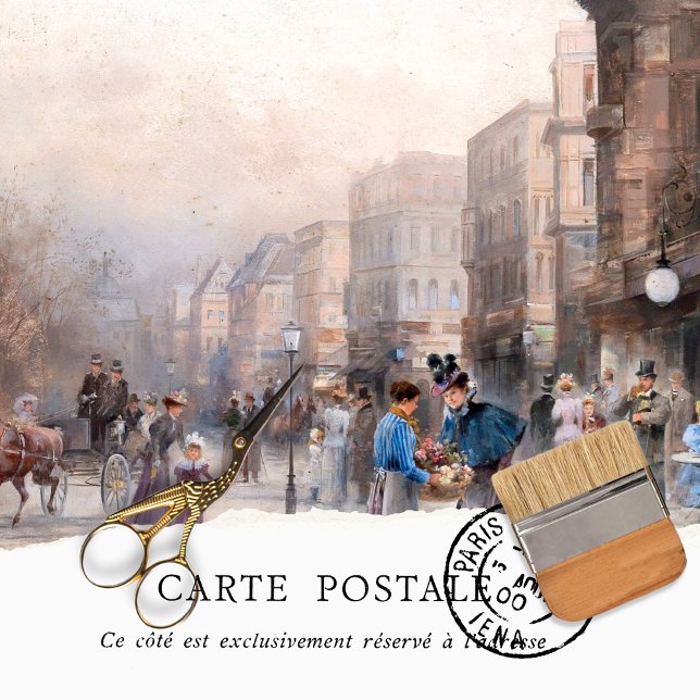 Papel De Seda Vintage Paris Belle Epoque (Criador carregado)