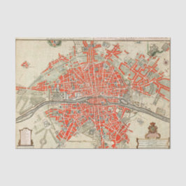 Papel De Seda Vintage Paris viagem. Cidade antiga. Retro França