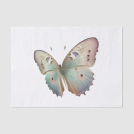 Papel De Seda Vintage Pastel Butterfly Art para Decoupage