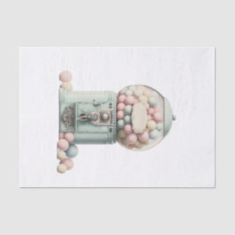Papel De Seda Vintage Pastel Gumball Machine Art for Decoupage