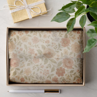 Papel De Seda Vintage Peach Rose 