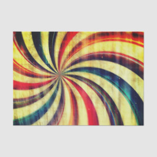 Papel De Seda Vintage peppermint candy striped espiral colorido