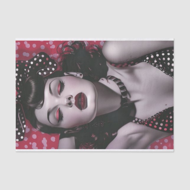 Papel De Seda Vintage Pin Up Girl2 (Frente )