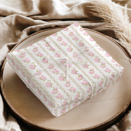 Papel De Seda Vintage Pink Roses 
