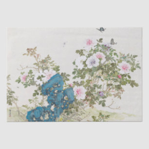 Papel De Seda Vintage pintura japonesa por Yamamoto Baiitsu