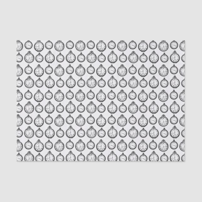 Papel De Seda Vintage Pocket Watts (Frente )