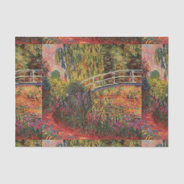 Papel De Seda Vintage - Ponte Japonesa Claude Monet (Frente )