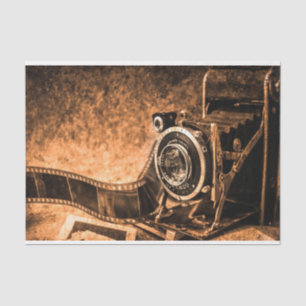 Papel De Seda Vintage Potografia Camera Film Decoupage