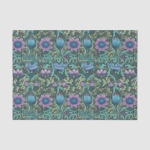 Papel De Seda Vintage Purple Floral