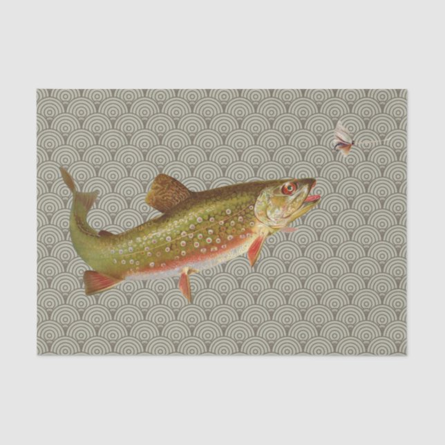 Papel De Seda Vintage Rainbow Troubleshoot Fly Fisheries (Frente )