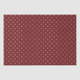 Papel De Seda Vintage Red Holiday Flocos de neve Dourados Flocos