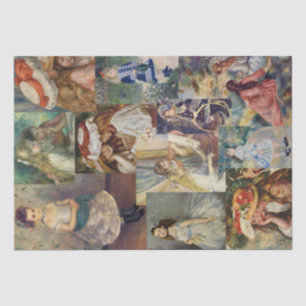 Papel De Seda Vintage Renoir Paintings of Girls From 1800 s
