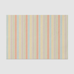 Papel De Seda Vintage Retro Pastel Orange Teal Beige Strike