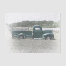 Vintage Retro Russo Caminhão Fazenda Verde