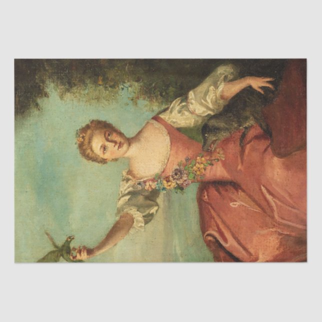 Papel De Seda Vintage Rococo Victorian Edwardian (Frente )