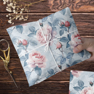 Papel De Seda Vintage, Rosas de Aquarela