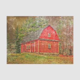 Papel De Seda Vintage Rustic Country Red Barn Textura Em Coloraç
