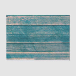 Papel De Seda Vintage Rustic Country Teal Wood Texin