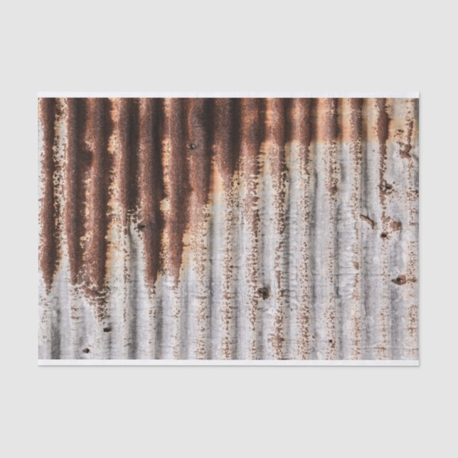 Papel De Seda Vintage Rusty Metal (Frente )