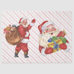 Papel De Seda Vintage Santa Clause Decoupage de Natal