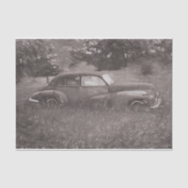 Papel De Seda Vintage Sepia Car - Antiguidade - Arte Rústica Ant