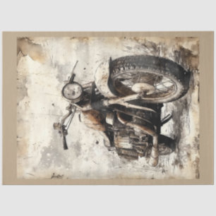 Papel De Seda Vintage série motocicleta Design nº 1