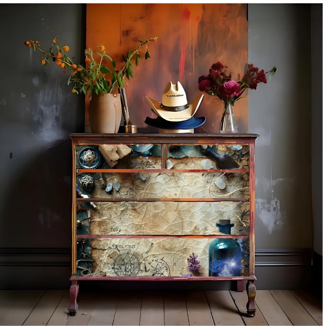 Papel De Seda Vintage Spell Bottle - Impressão (Criador carregado)