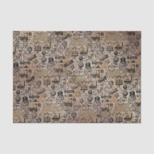 Papel De Seda Vintage Steampunk