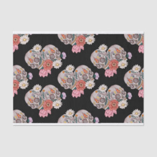 Papel De Seda Vintage Sugar Skull Floral Party Gift