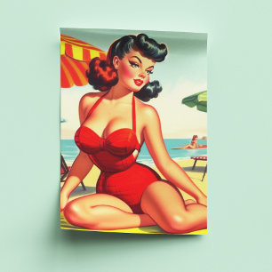 Papel De Seda Vintage Swimcase Curvy Pin-up