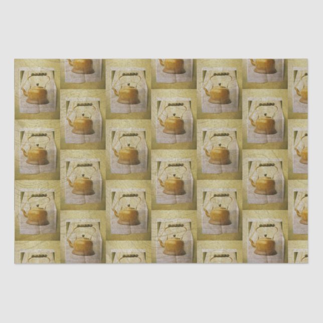 Papel De Seda Vintage Teapot (Frente )