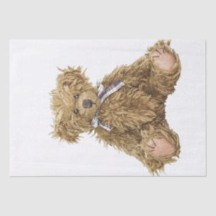Papel De Seda Vintage Teddy Bear