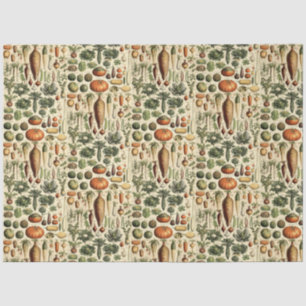Papel De Seda Vintage Vegetable Art by Adolphe Millot Patterno