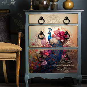 Papel De Seda Vintage Victorian Advertising Peacock Decoupage