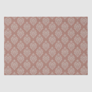 Papel De Seda Vintage Victorian Damask, Pergaminho em Blush-Tone