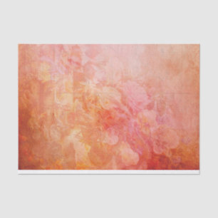 Papel De Seda Vintage Victorian - Floral Rosa Vermelho, em jejum