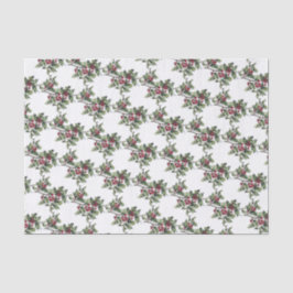 Papel De Seda Vintage/Victorian Holly Sprigs Natal