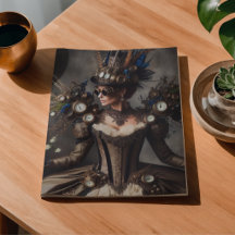 Vintage Victorian Steampunk Clockwork Time Lady