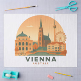 Papel De Seda Vintage Vienna Austria Tissue Paper – Retro Travel