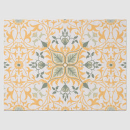 Papel De Seda Vintage Vinhas Florais Decorativas