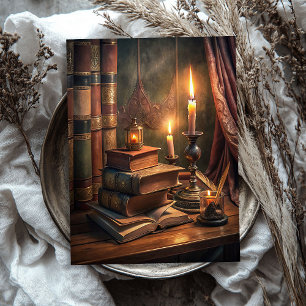 Papel De Seda Vintage Vintage, Victorian romântico, velas de liv