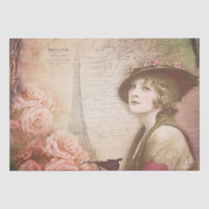 Papel De Seda Vintage - Vitoriano Lady Decoupage