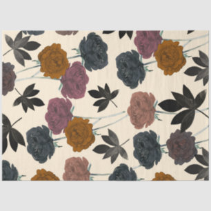 Papel De Seda Vintage Watercolor Bold Fall Floral