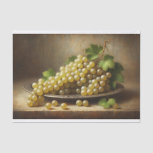 Papel De Seda Vintage White Graphics Still Life Decoupage