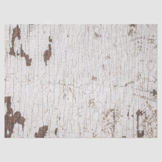 Papel De Seda Vintage White Painted Wood