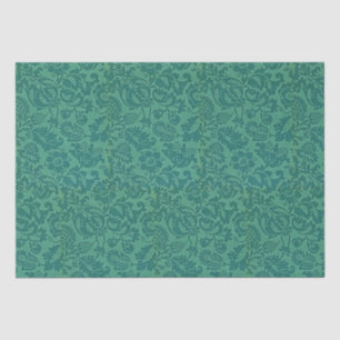 Papel De Seda Vintage William Morris Floral Patterno Green