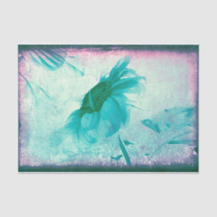 Papel De Seda Vintagem de Teto Amarelo de Sunflower Pastel Antig